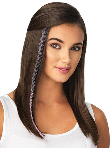 Metallic Braid Synthetic Hair Extension (1 Piece) | Clip In Color | DISCONTINUED