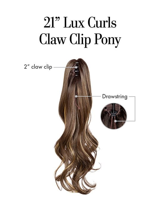 21in Lux Curls Pony | Synthetic Hairpiece